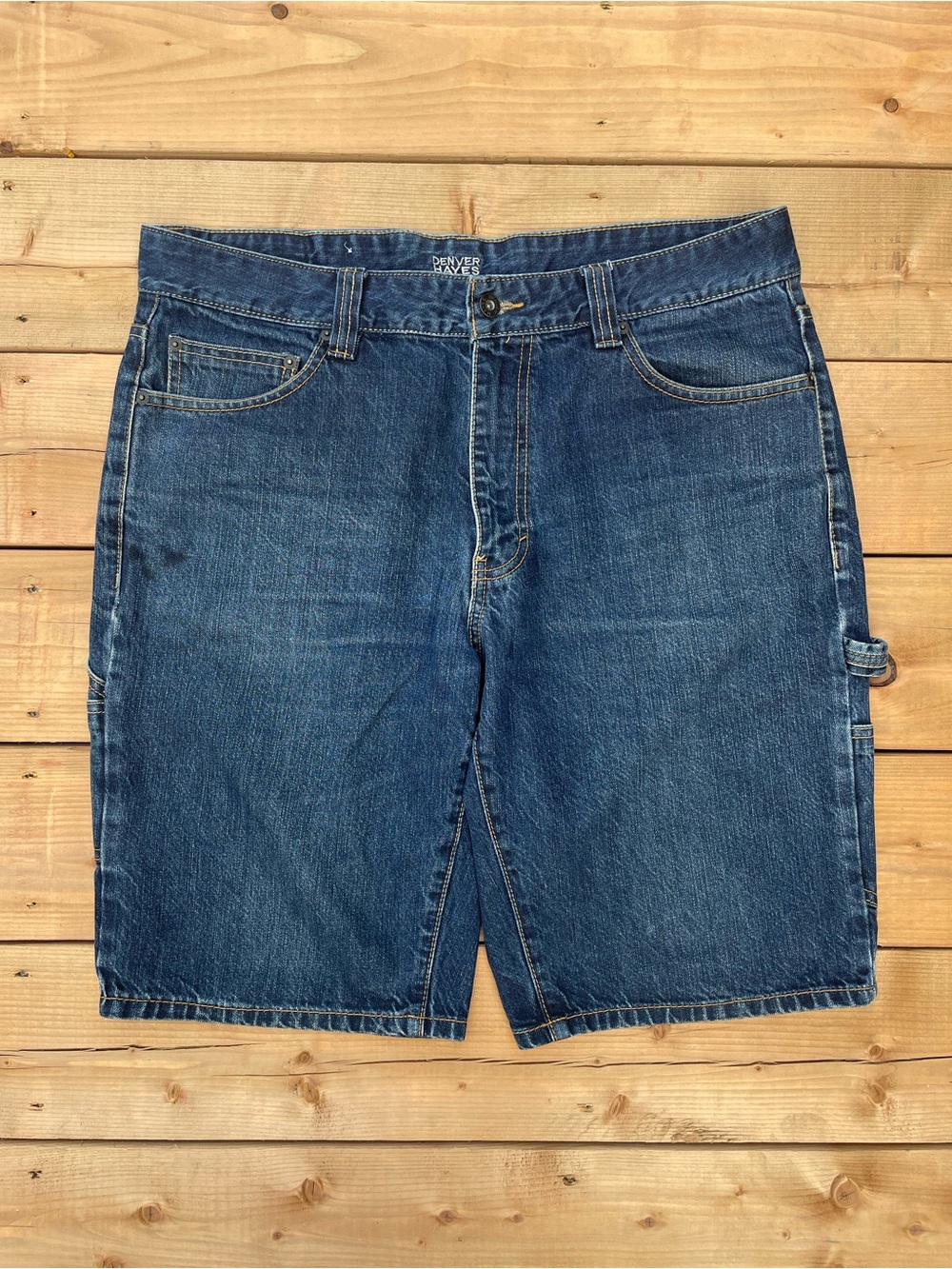 Denver Hayes Dark Blue Denim Carpenter Shorts